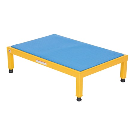Vestil Adj. Steel Stand, 10-1/2-16-1/2 H, 24 x 36, 10.5 Overall Height, Steel, Yellow AHT-H-2436